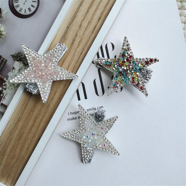 12pcs/lot fashion hair barrette pentagram star shape hairpins accessories for children girls crystal hairclip ornaments, Slivery;white
12pcs/lot fashion hair barrette pentagram star shape hairpins accessories for children girls crystal hairclip ornaments, Slivery;white
