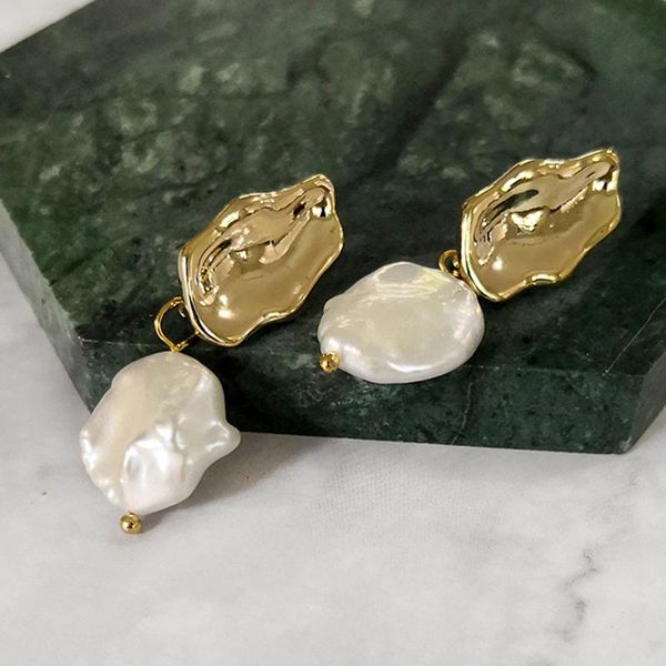 dangle & chandelier fashion vintage large flat gold metal white baroque freshwater pearl earrings for women gilr dinner party trendy jewelry, Silver
dangle & chandelier fashion vintage large flat gold metal white baroque freshwater pearl earrings for women gilr dinner party trendy jewelry, Silver