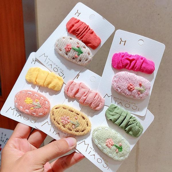 hair accessories korean children's cute hairpin autumn and winter cloth art wool embroidery clip lovely baby accesories, Slivery;white
hair accessories korean children's cute hairpin autumn and winter cloth art wool embroidery clip lovely baby accesories, Slivery;white