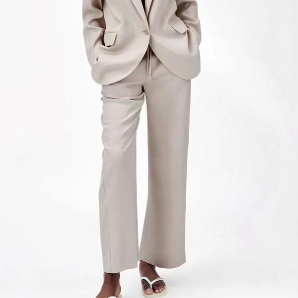 women's pants & capris za 2021 tide women pantalon high waist wide-leg female pocket business ol slacks fashion drawstring elastic trou, Black;white
women's pants & capris za 2021 tide women pantalon high waist wide-leg female pocket business ol slacks fashion drawstring elastic trou, Black;white