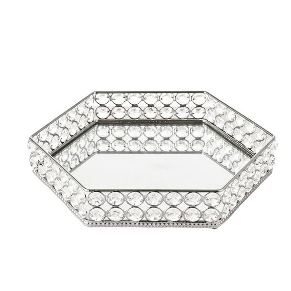 kitchen storage & organization crystal hexagon cosmetic tray jewelry trinket organizer mirror decorative tray,dresser storage(silver)
kitchen storage & organization crystal hexagon cosmetic tray jewelry trinket organizer mirror decorative tray,dresser storage(silver)