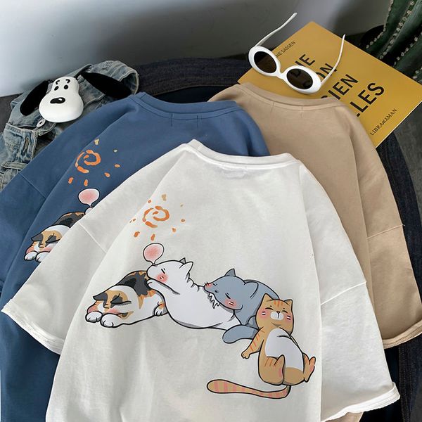 2021 new latimeelon kawaii cat print t-shirt male summer funny harajuku tshirt streetwear men fashion japan hip hop half sleeve t shirts 26r, Black
2021 new latimeelon kawaii cat print t-shirt male summer funny harajuku tshirt streetwear men fashion japan hip hop half sleeve t shirts 26r, Black