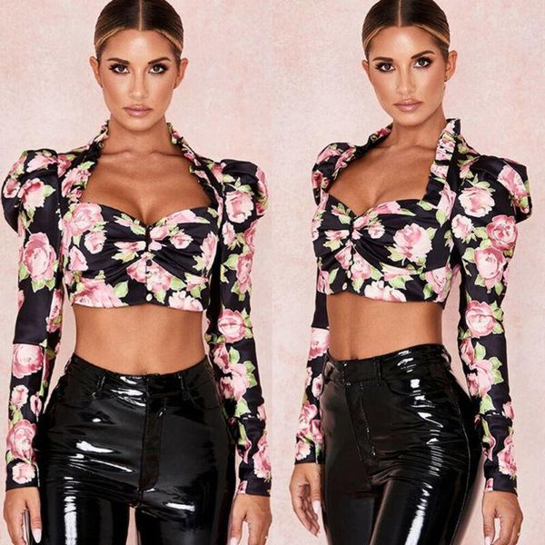 women sweetheart neck retro vintage floral print blouses young lady 2020 spring harajuku puff sleeve frilly crop shirts outwear1, White
women sweetheart neck retro vintage floral print blouses young lady 2020 spring harajuku puff sleeve frilly crop shirts outwear1, White
