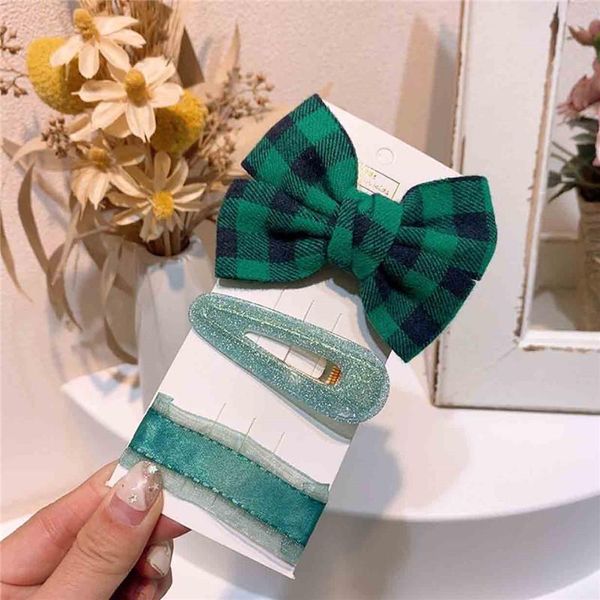 hair accessories plaid bow hairpin simple and cute children's set korean headwear, Slivery;white
hair accessories plaid bow hairpin simple and cute children's set korean headwear, Slivery;white