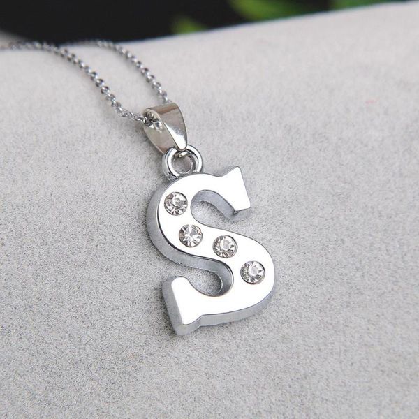 pendant necklaces fashion letter s crystal dangle charm necklace initials jewelry silver color for women men gifts
pendant necklaces fashion letter s crystal dangle charm necklace initials jewelry silver color for women men gifts