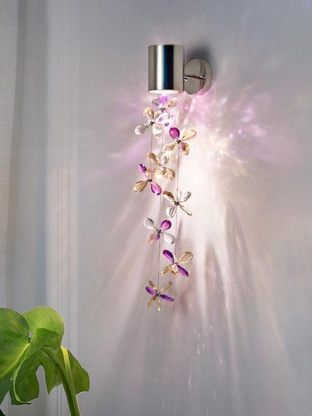 wall lamp postmodern flower light luxury fashion bedroom bed study designer