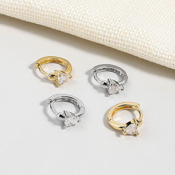 hoop & huggie simple light luxury earrings for women fashion irregular geometry heart zircon engagement wedding party jewelry, Golden;silver
hoop & huggie simple light luxury earrings for women fashion irregular geometry heart zircon engagement wedding party jewelry, Golden;silver