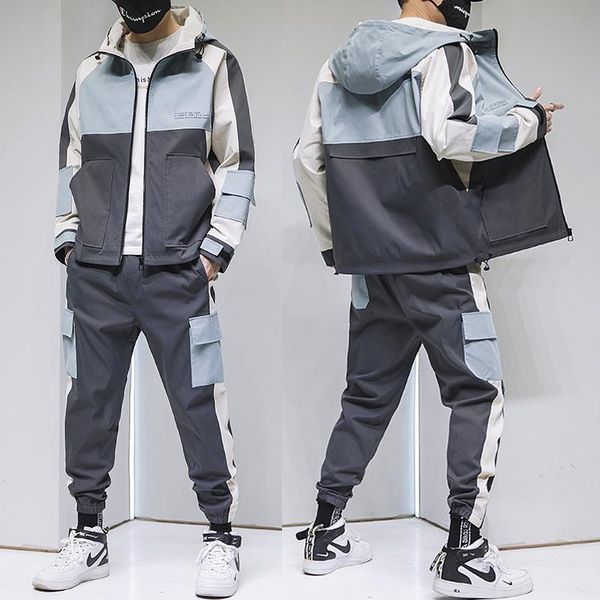 men's tracksuits men causal sets camo jacket+pants 2pc tracksuit sportwear hoodies sweatshirt &pant suit hip hop streetwear mens clothi, Gray
men's tracksuits men causal sets camo jacket+pants 2pc tracksuit sportwear hoodies sweatshirt &pant suit hip hop streetwear mens clothi, Gray