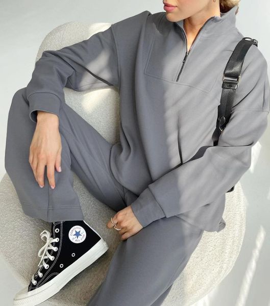 women's two piece pants 2021 sweety lady leisure suit long sleeve spring autumn style solid stand collar, White
women's two piece pants 2021 sweety lady leisure suit long sleeve spring autumn style solid stand collar, White