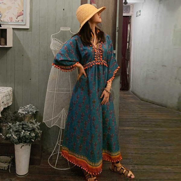 in the summer the new women's dress of thailand national style retro printing dress, bobo ball and bohemia long style dress t200518, Black;gray
in the summer the new women's dress of thailand national style retro printing dress, bobo ball and bohemia long style dress t200518, Black;gray
