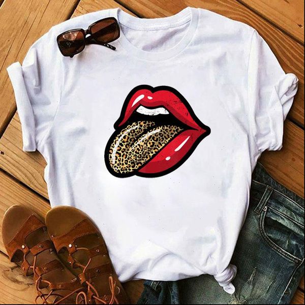 women leopard lips short sleeve print clothes ladies womens t shirt graphic clothes female tee, White
women leopard lips short sleeve print clothes ladies womens t shirt graphic clothes female tee, White
