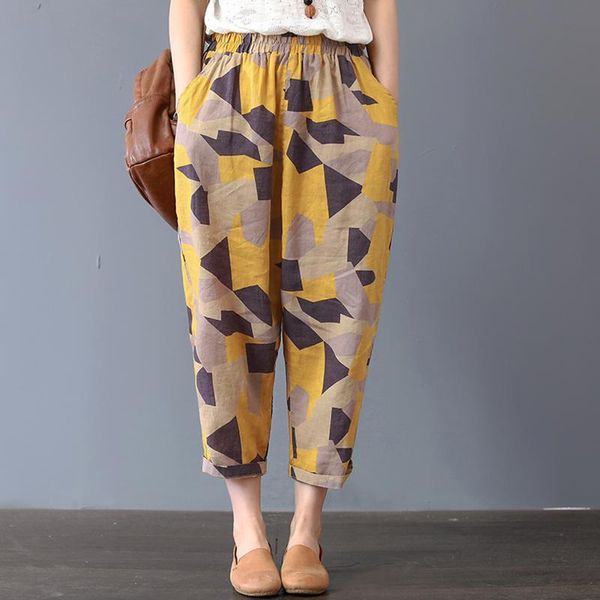 women's pants & capris missky women summer casual fashion printing thin loose cropped trousers haren female clothes, Black;white
women's pants & capris missky women summer casual fashion printing thin loose cropped trousers haren female clothes, Black;white
