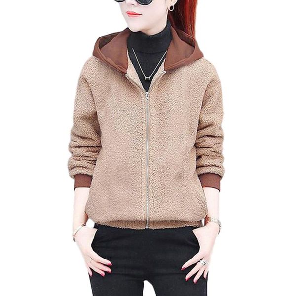women's jackets women fur coat female lamb wool winter warm hooded ropa de mujer stylish ladies jacket casual outwear, Black;brown
women's jackets women fur coat female lamb wool winter warm hooded ropa de mujer stylish ladies jacket casual outwear, Black;brown