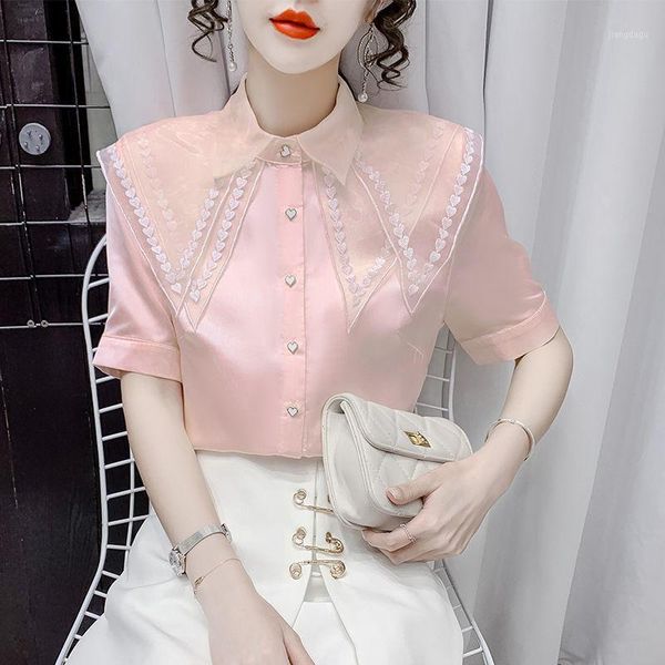 women's blouses & shirts chiffon shirt female design sense niche 2021 summer fashion temperament all-match blouse sweet foreign style s, White
women's blouses & shirts chiffon shirt female design sense niche 2021 summer fashion temperament all-match blouse sweet foreign style s, White