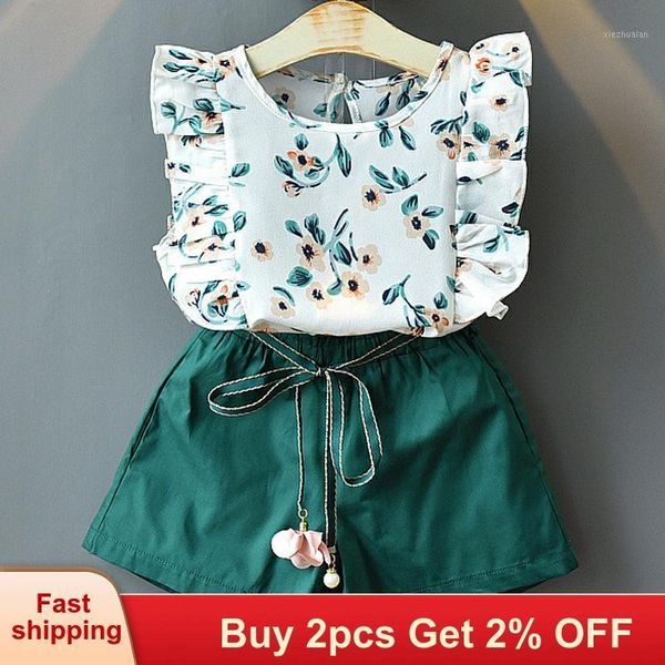 mayfair cabin 2 pcs clothing set children girl summer for 3-7t year baby girls outfit floral tee +bowknot shorts outwear1, White
mayfair cabin 2 pcs clothing set children girl summer for 3-7t year baby girls outfit floral tee +bowknot shorts outwear1, White