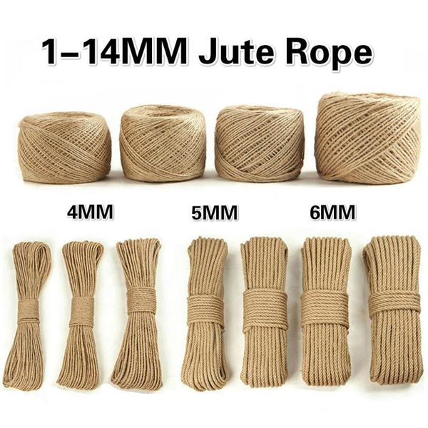 natural fabric jute rope twine rolls twisted cord macrame string diy craft basket cat pet scratching handmade decor 10mm, Black;white
natural fabric jute rope twine rolls twisted cord macrame string diy craft basket cat pet scratching handmade decor 10mm, Black;white