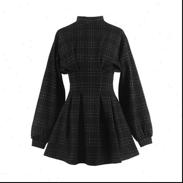 women stand collar long sleeve balck plaid pleat ruched mini dress puff sleeve d1420 drop shipping, Black;gray
women stand collar long sleeve balck plaid pleat ruched mini dress puff sleeve d1420 drop shipping, Black;gray