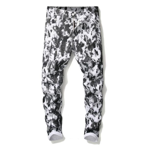 men's jeans autumn black white nightclub hip hop pants slim fashion biker trousers rock style clothing, Blue
men's jeans autumn black white nightclub hip hop pants slim fashion biker trousers rock style clothing, Blue