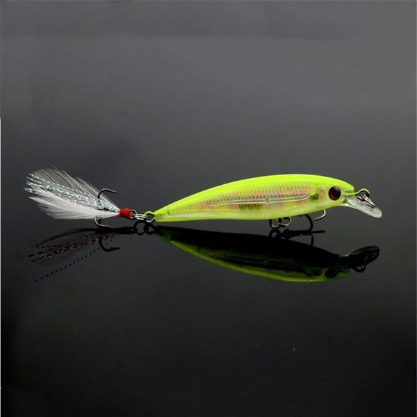 1pcs minnow fishing lures 7.2g/9cm man-made hard bait with feather wobblers quality crankbaits treble hook carp fishin jllfgq
1pcs minnow fishing lures 7.2g/9cm man-made hard bait with feather wobblers quality crankbaits treble hook carp fishin jllfgq
