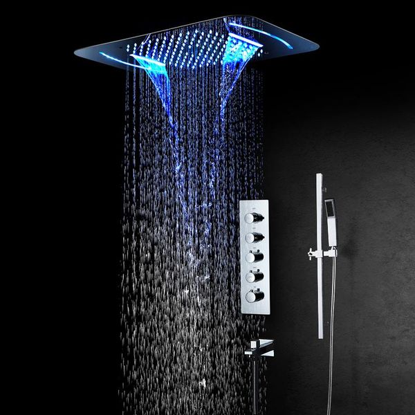 luxury shower system bathroom led shower set 304 stainless steel ceiling rainfall showerheads concealed mixer thermostatic valve
luxury shower system bathroom led shower set 304 stainless steel ceiling rainfall showerheads concealed mixer thermostatic valve