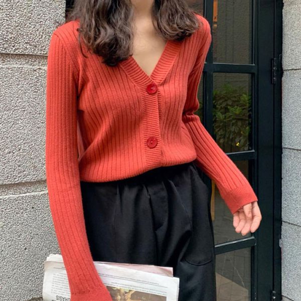 elegant 2021 long sleeve women new single-breasted female short cardigan soft flexible knitted sweater coat all match yw98, White;black
elegant 2021 long sleeve women new single-breasted female short cardigan soft flexible knitted sweater coat all match yw98, White;black