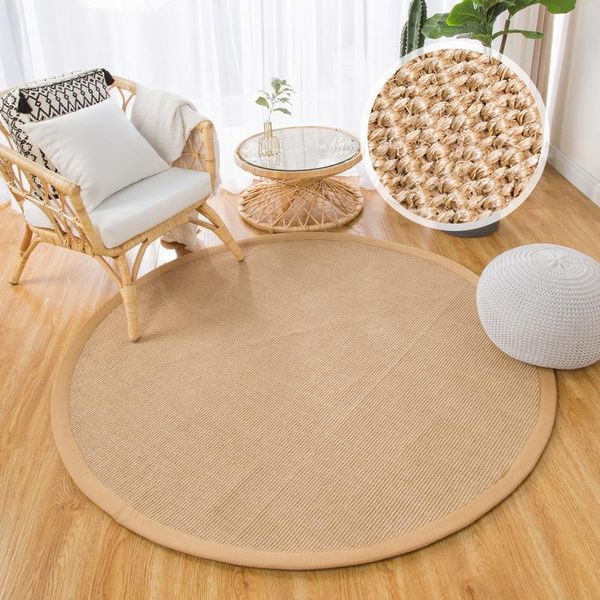 carpets round sisal carpet living room bedroom modern simple straw woven linen mat nordic ins grass fiber non-slip floor
carpets round sisal carpet living room bedroom modern simple straw woven linen mat nordic ins grass fiber non-slip floor