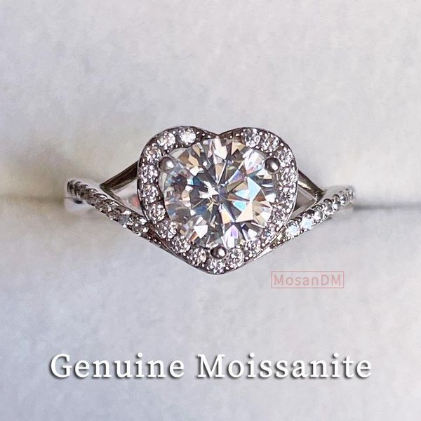 cluster rings 1ct real moissanite ring heart design 18k plated stering silver anniversary genuine fine jewelry for women gift, Golden;silver
cluster rings 1ct real moissanite ring heart design 18k plated stering silver anniversary genuine fine jewelry for women gift, Golden;silver