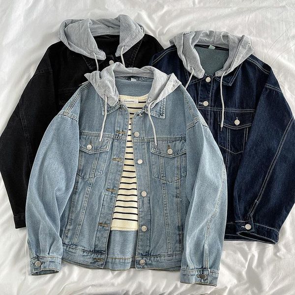 Women's Jackets Hooded Denim Jacket Women Autumn Fashion Fake Two Pieces Coat Femme Loose Long Sleeved Outwear Cotton Tops, Black;brown
Women's Jackets Hooded Denim Jacket Women Autumn Fashion Fake Two Pieces Coat Femme Loose Long Sleeved Outwear Cotton Tops, Black;brown