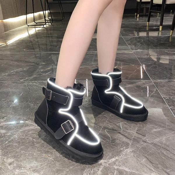 boots 2021 winter women's plush warm snow flats comfortable cotton shoes, Black
boots 2021 winter women's plush warm snow flats comfortable cotton shoes, Black