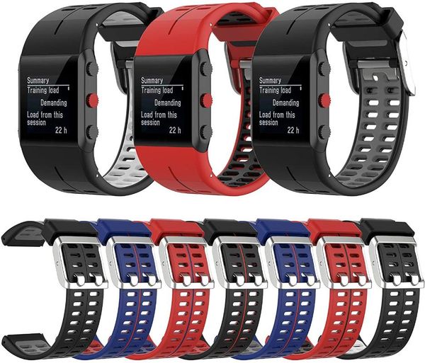 watch bands eieuuk soft silicone replacement watchband strap compatible with po lar v800 wristband gps sports, Black;brown
watch bands eieuuk soft silicone replacement watchband strap compatible with po lar v800 wristband gps sports, Black;brown
