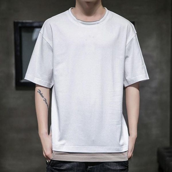 men's t-shirts stylish men t-shirt fake two piece solid color summer short sleeve round neck for dating, White;black
men's t-shirts stylish men t-shirt fake two piece solid color summer short sleeve round neck for dating, White;black