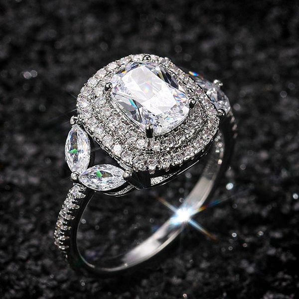 wedding rings women luxury micro inlaid cubic zircon copper plated silver crystal bands simple ol ring party accessories, Slivery;golden
wedding rings women luxury micro inlaid cubic zircon copper plated silver crystal bands simple ol ring party accessories, Slivery;golden
