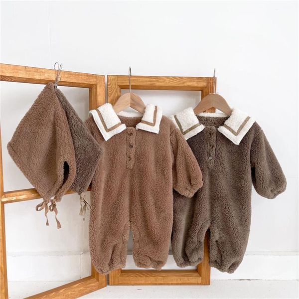 jumpsuits 0-3y baby girl jumpsuit for borns sailor collar arctic fleece rompers 2021 winter long sleeve kids clothes boys costumes, Blue
jumpsuits 0-3y baby girl jumpsuit for borns sailor collar arctic fleece rompers 2021 winter long sleeve kids clothes boys costumes, Blue