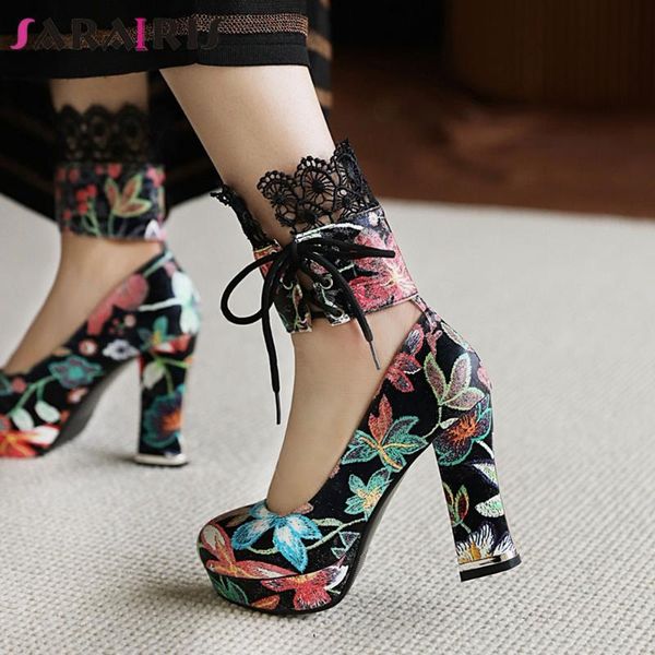 dress shoes sarairis mixed color lace up shallow platform pumps women stylish party ladies, Black
dress shoes sarairis mixed color lace up shallow platform pumps women stylish party ladies, Black