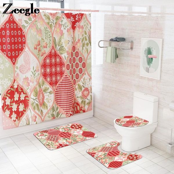 traditional style bath mat and waterproof shower curtain set bathroom carpet rug home decor toilet non-slip floor mats
traditional style bath mat and waterproof shower curtain set bathroom carpet rug home decor toilet non-slip floor mats