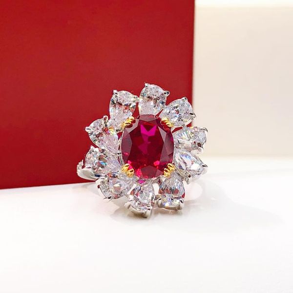 cluster rings 2021 product s925 sterling silver ruby jewelry 8*10 denier ring female luxury encrusted zircon retro, Golden;silver
cluster rings 2021 product s925 sterling silver ruby jewelry 8*10 denier ring female luxury encrusted zircon retro, Golden;silver