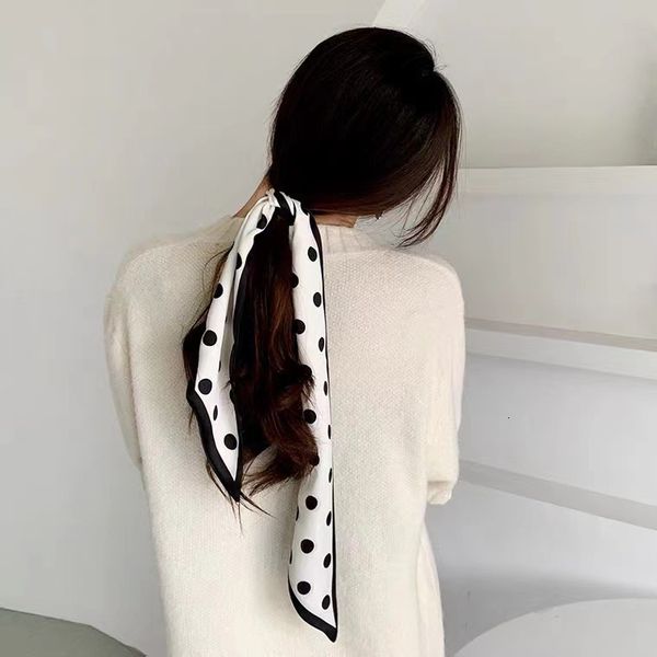 scarve 2021 wave point silk women's strip spring and autumn versatile small scarf fashion bag long scarf belt, Blue;gray
scarve 2021 wave point silk women's strip spring and autumn versatile small scarf fashion bag long scarf belt, Blue;gray