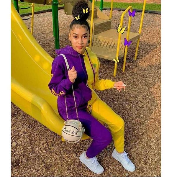 autumn women's suit casual sports two piece fashion color matching long sleeve plus size 210930, White
autumn women's suit casual sports two piece fashion color matching long sleeve plus size 210930, White