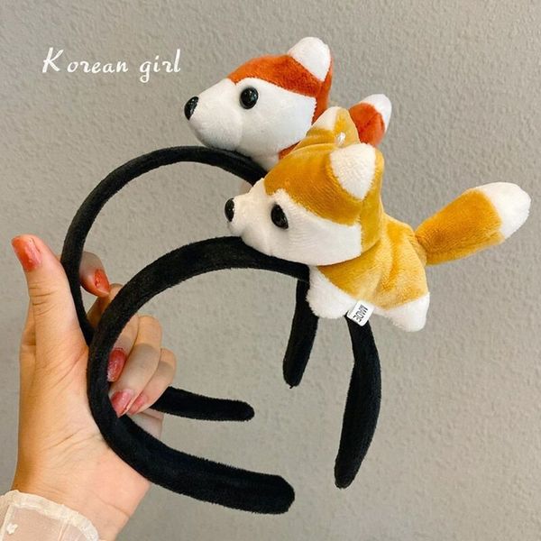 xiaolu's same puppy hairband cartoon cute hairpin p headdress washing headband girl, Black;brown
xiaolu's same puppy hairband cartoon cute hairpin p headdress washing headband girl, Black;brown