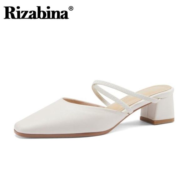 rizabina size 33-43 real leather women sandals pointed toe summer shoes woman home slippers fashion thick heel footwear, Black
rizabina size 33-43 real leather women sandals pointed toe summer shoes woman home slippers fashion thick heel footwear, Black