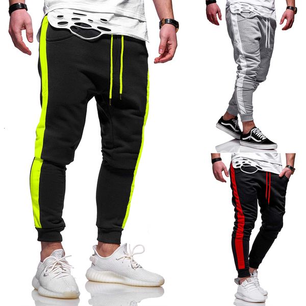 men casual broek with color patchwork jogging, Black
men casual broek with color patchwork jogging, Black