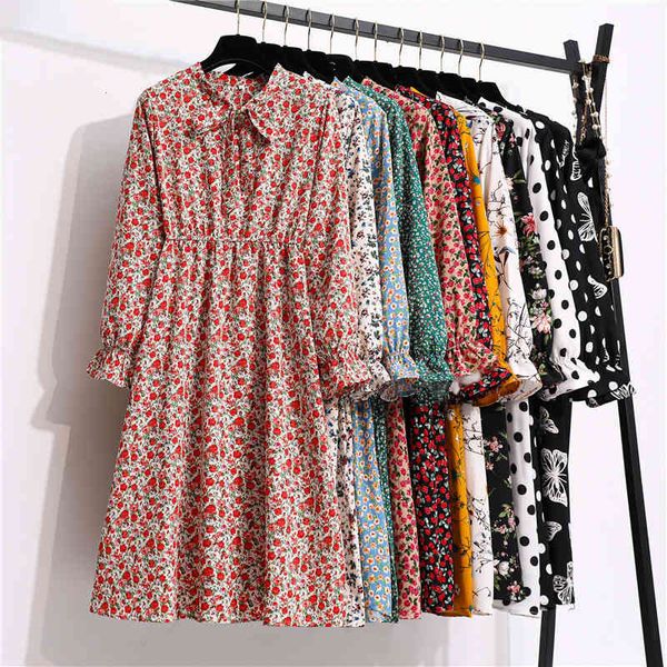 dresses for women chiffon female vintage floral printed long sleeve bow midi dress spring autumn flare sleeve vestidos, Black;gray
dresses for women chiffon female vintage floral printed long sleeve bow midi dress spring autumn flare sleeve vestidos, Black;gray