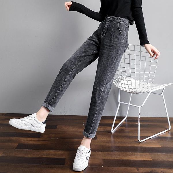 new fashion boyfriend jeans woman casual daddy pants spring and autumn high-waisted thin all-match radish harem pants, Blue
new fashion boyfriend jeans woman casual daddy pants spring and autumn high-waisted thin all-match radish harem pants, Blue