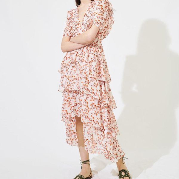 french spring and summer 2021 home lady v-neck falbala holiday wind dress female flower cake casual dresses, Black;gray
french spring and summer 2021 home lady v-neck falbala holiday wind dress female flower cake casual dresses, Black;gray