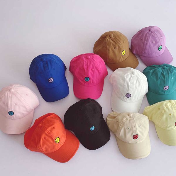 summer arrival girls fashion smile hats kids candy color baby hat 210528, Yellow 
summer arrival girls fashion smile hats kids candy color baby hat 210528, Yellow