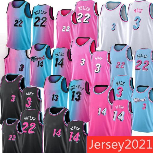 mens dwyane 3 wade jimmy 22 butler jerseys tyler 14 herro bam 13 adebayo 55 robinson 2020-21 pink bule white city basketball jersey, Black;red
mens dwyane 3 wade jimmy 22 butler jerseys tyler 14 herro bam 13 adebayo 55 robinson 2020-21 pink bule white city basketball jersey, Black;red