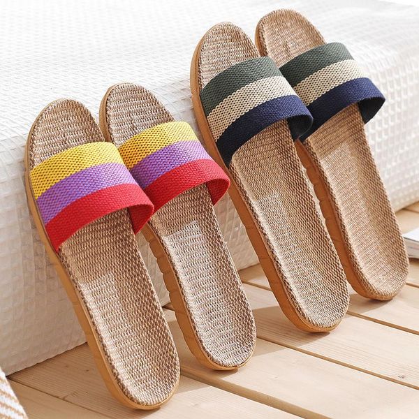 slippers lisapie summer flax indoor shoes women men casual linen slides multi-style non-slip eva home flip flops female sandals, Black
slippers lisapie summer flax indoor shoes women men casual linen slides multi-style non-slip eva home flip flops female sandals, Black