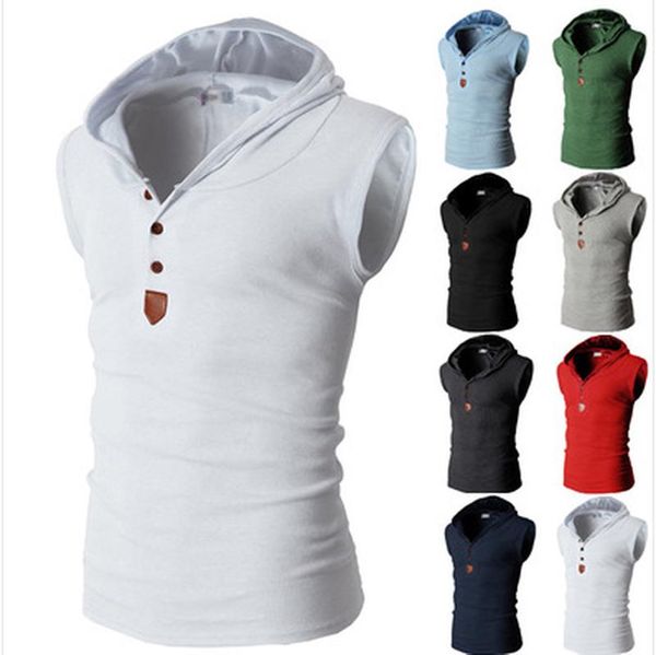 men' tank solid color men vest cotton multi-color hooded casual summer ropa de hombre 2021 mens shirt, White;black
men' tank solid color men vest cotton multi-color hooded casual summer ropa de hombre 2021 mens shirt, White;black