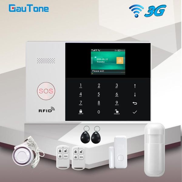 alarm systems gautone wifi 3g home burglar security system kit 433mhz wireless app control with motion sensor smoke detector
alarm systems gautone wifi 3g home burglar security system kit 433mhz wireless app control with motion sensor smoke detector
