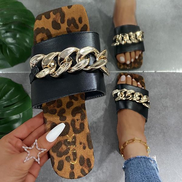 slippers rimocy metal chain leopard flat women 2021 brand design square toe slides woman summer outdoor beach flip flops female, Black
slippers rimocy metal chain leopard flat women 2021 brand design square toe slides woman summer outdoor beach flip flops female, Black